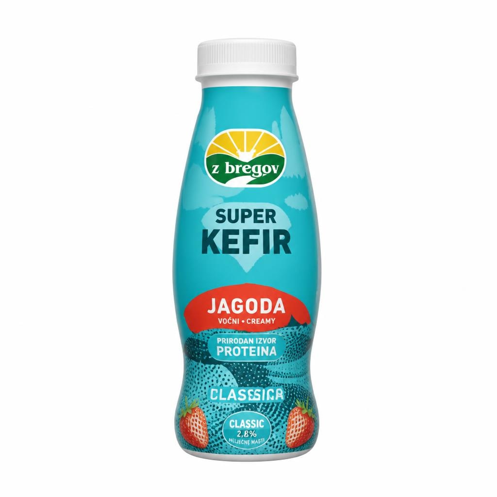 Voćni Super Kefir jagoda 0,33 l Akcija u trgovini Vrutak