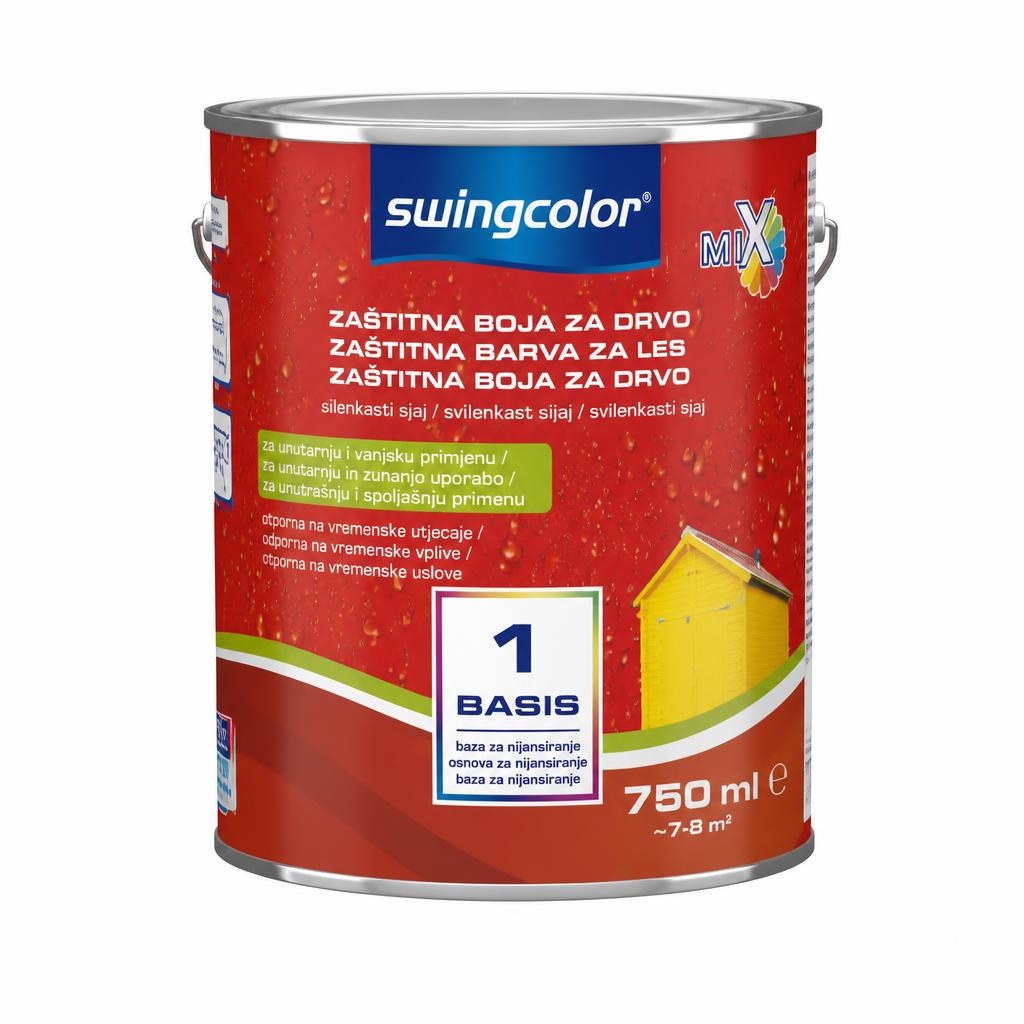 Mix zaštitna boja za drvo 'Basis 1 ili 4' 750 ml swingcolor - Akcija u trgovini Bauhaus