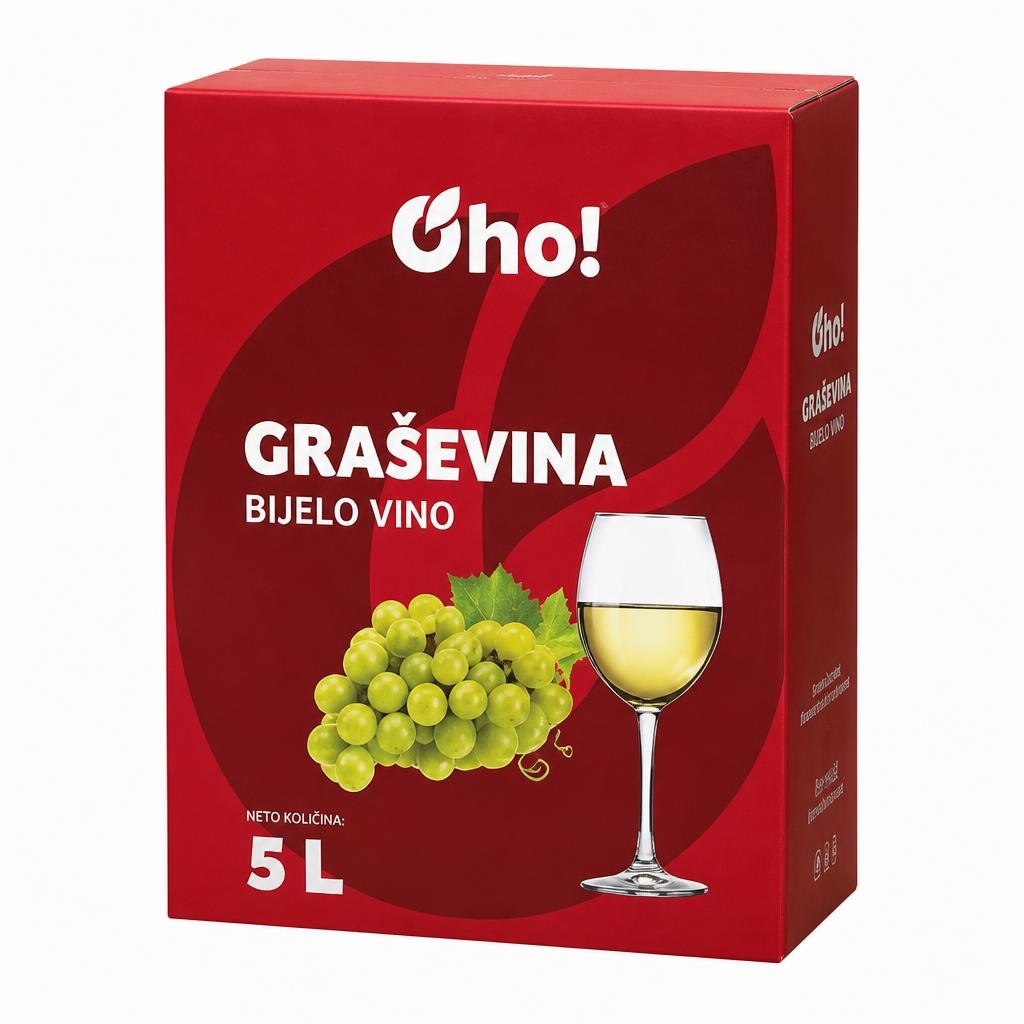Gho! vino Graševina 5 l Akcija u trgovini Plodine