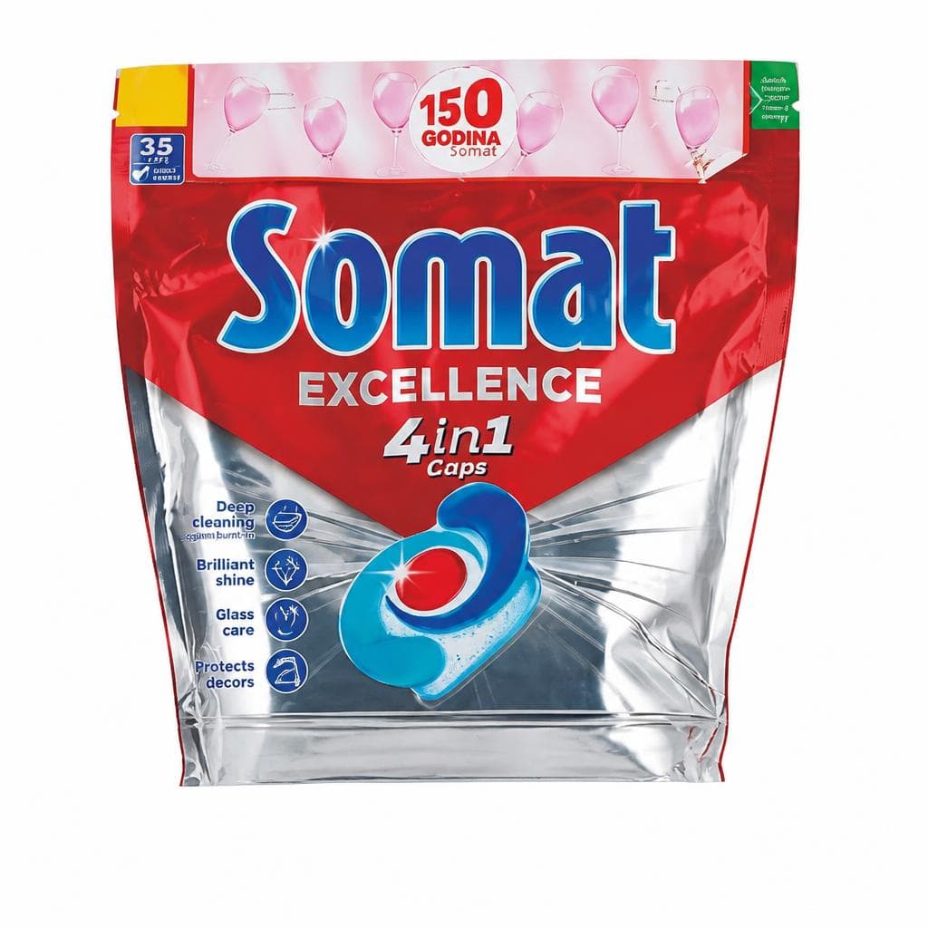 Somat deterdžent za pranje posuđa 4u1 Excellence 2x75/1 Akcija u trgovini Kaufland