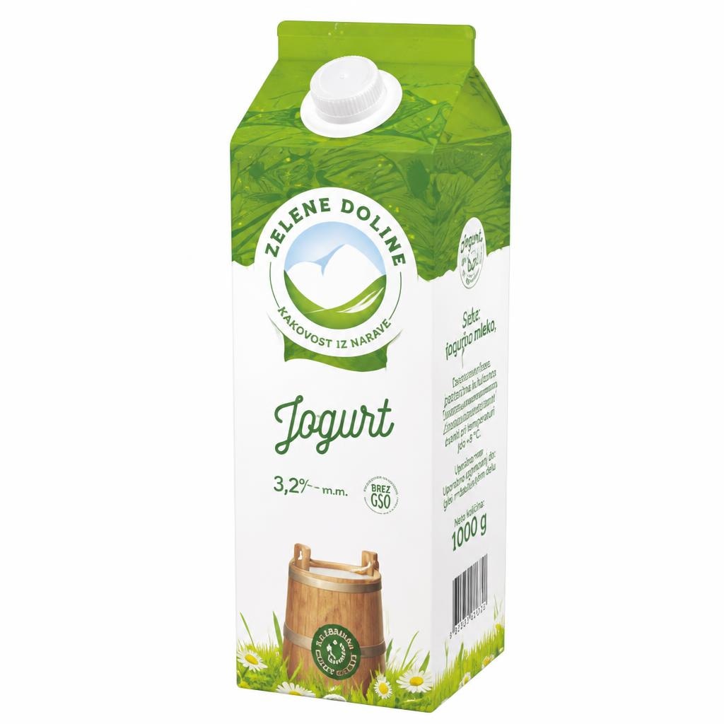 Tekući jogurt Zelene doline 1 kg Akcija u trgovini KTC