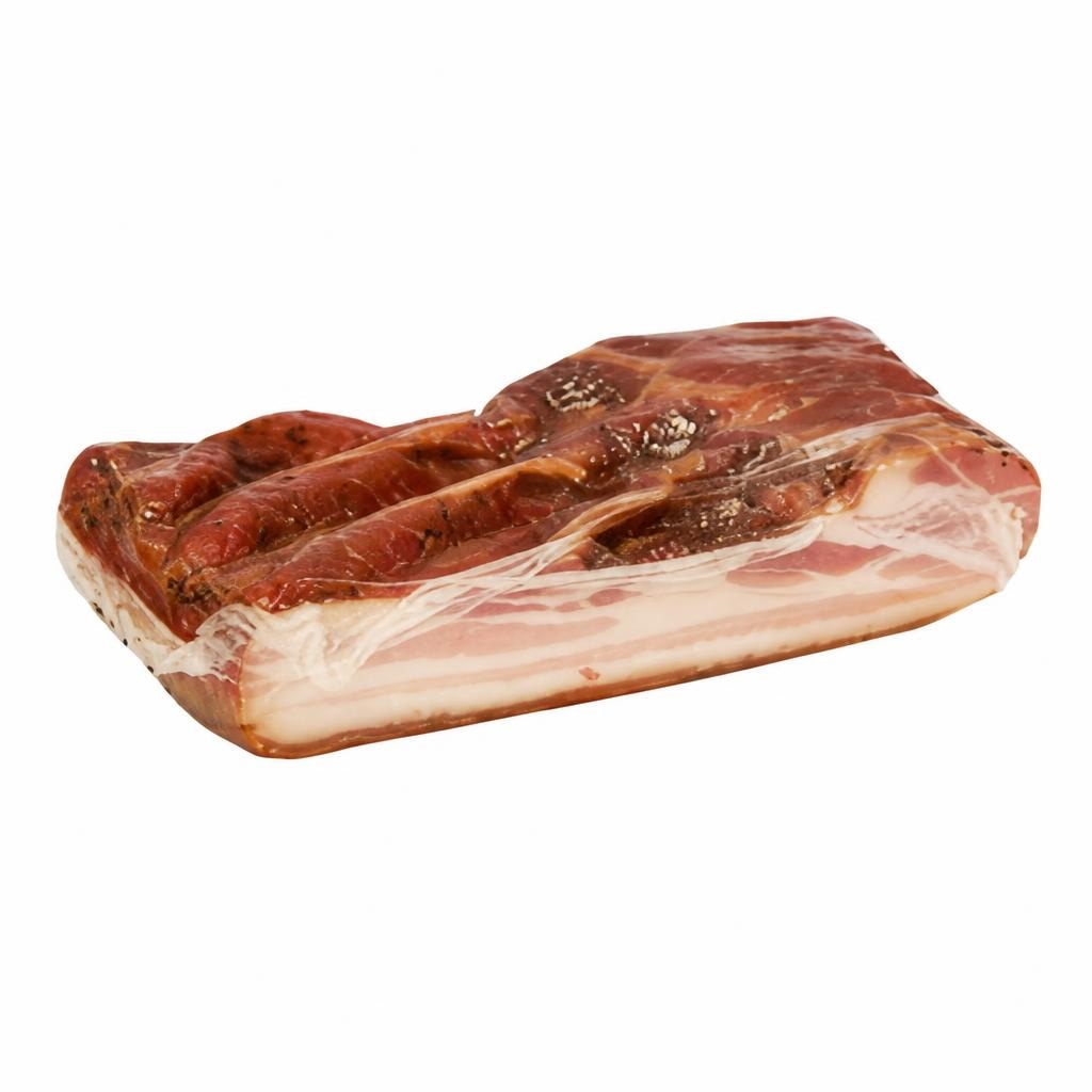 Domaći dimljeni špek 1 kg GUŠTI - Akcija u trgovini Plodine