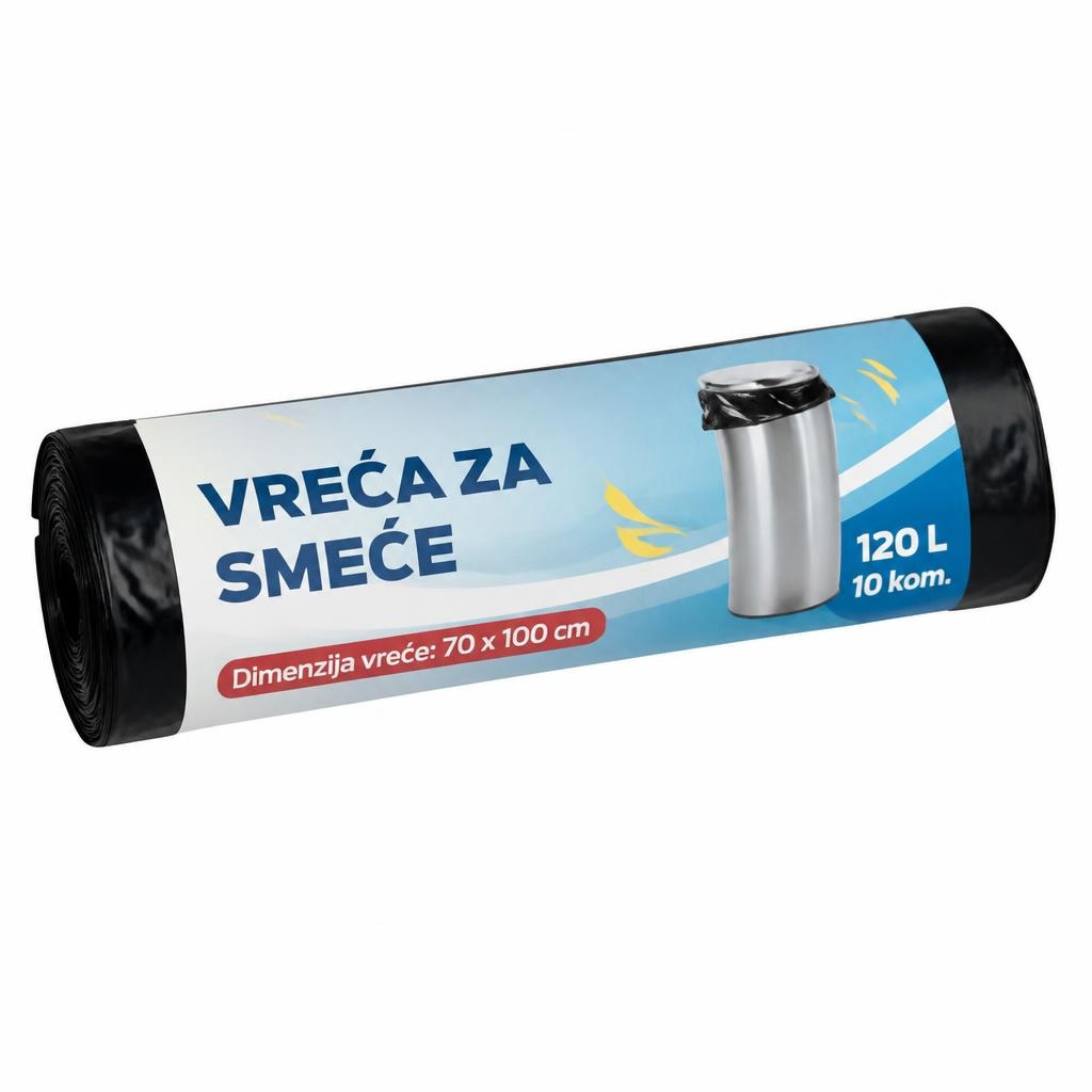 Vreće za smeće 10/1, 120 l, 70 x 100 cm - Akcija u trgovini Stanić Diskont