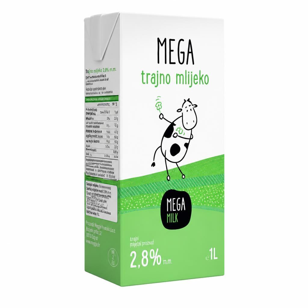 Megamilk Mlijeko trajno 1l - Akcija u trgovini Pivac