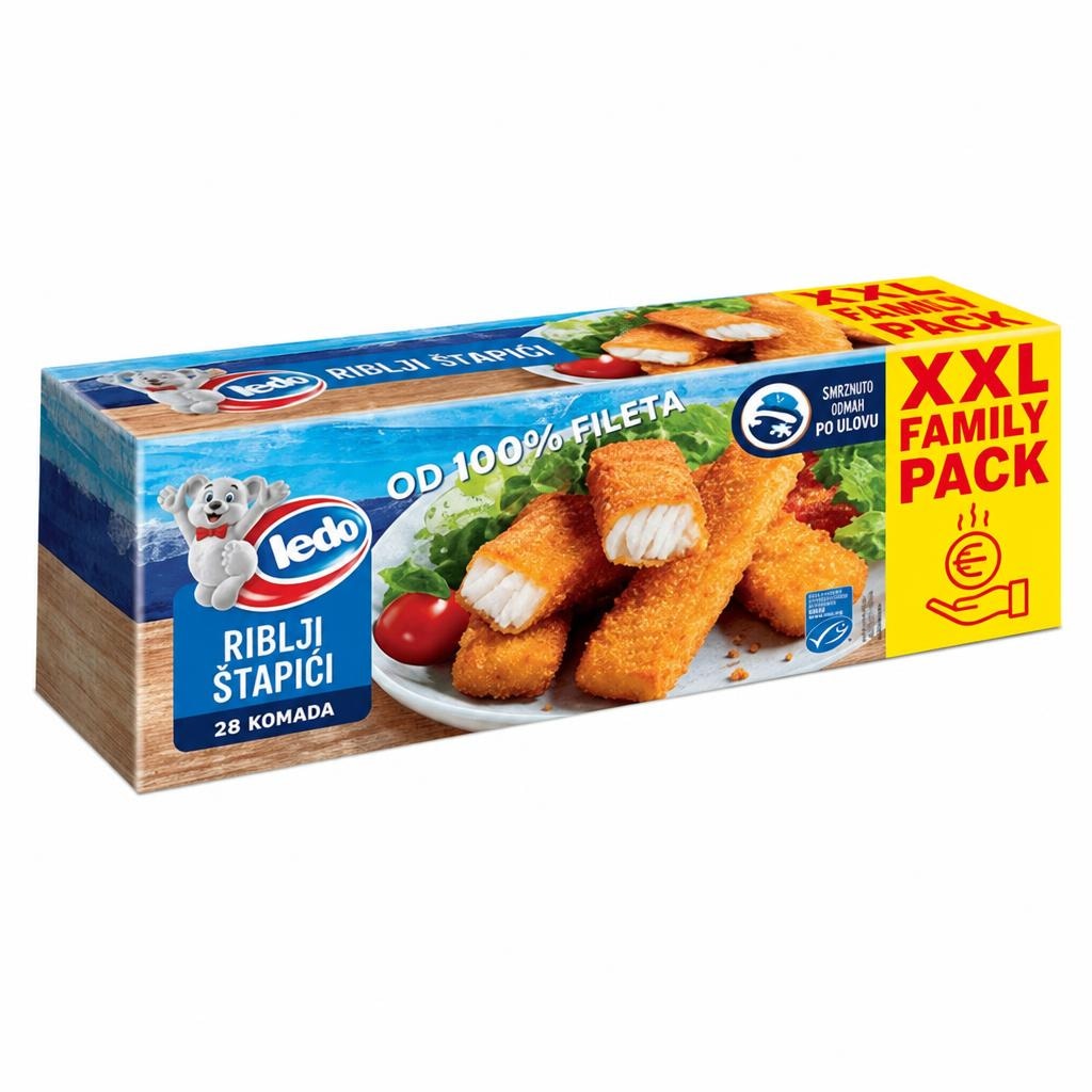 Riblji štapići Ledo XXL 840 g - Akcija u trgovini Spar