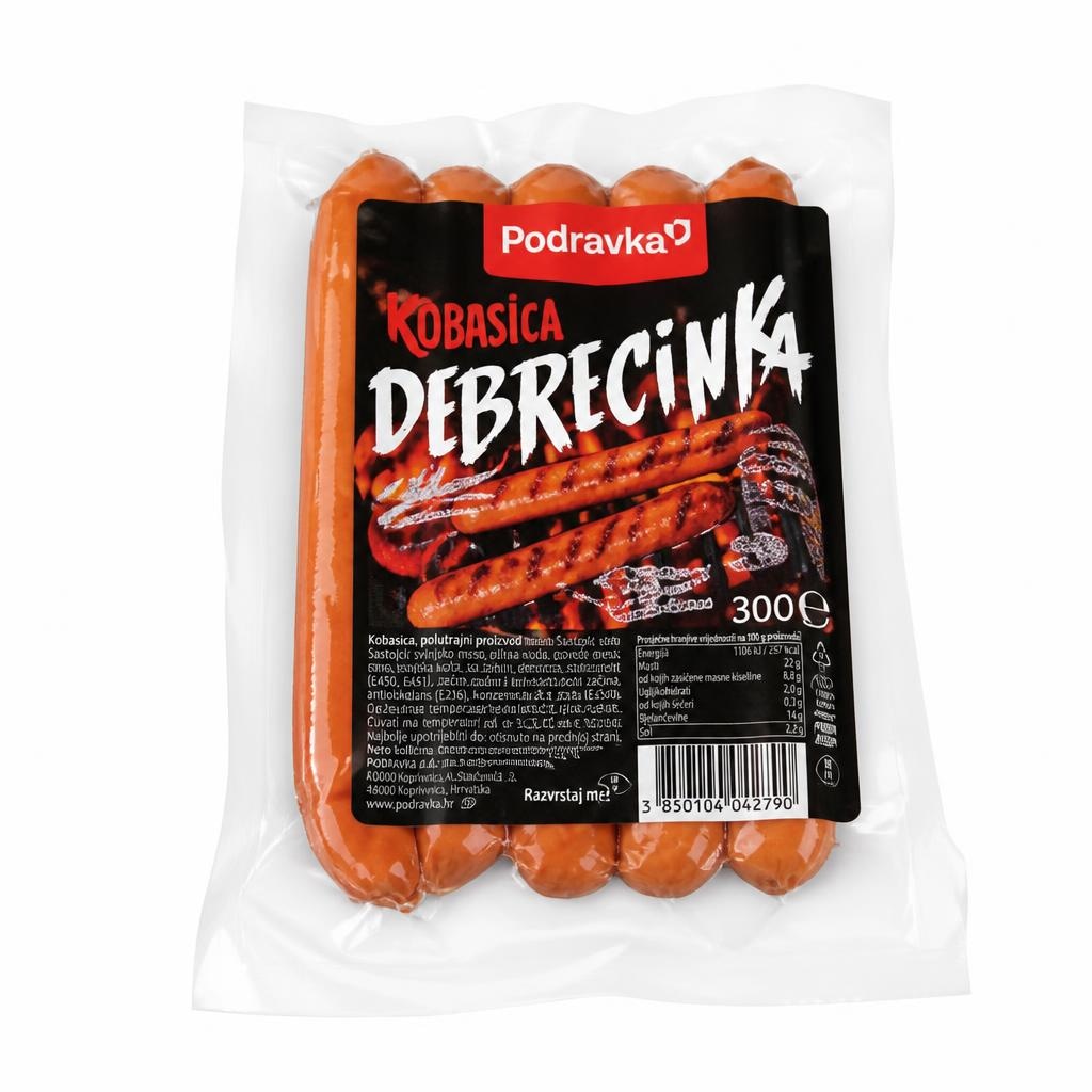 Kobasica Debrecinka grill 300 g Podravka - Akcija u trgovini NTL
