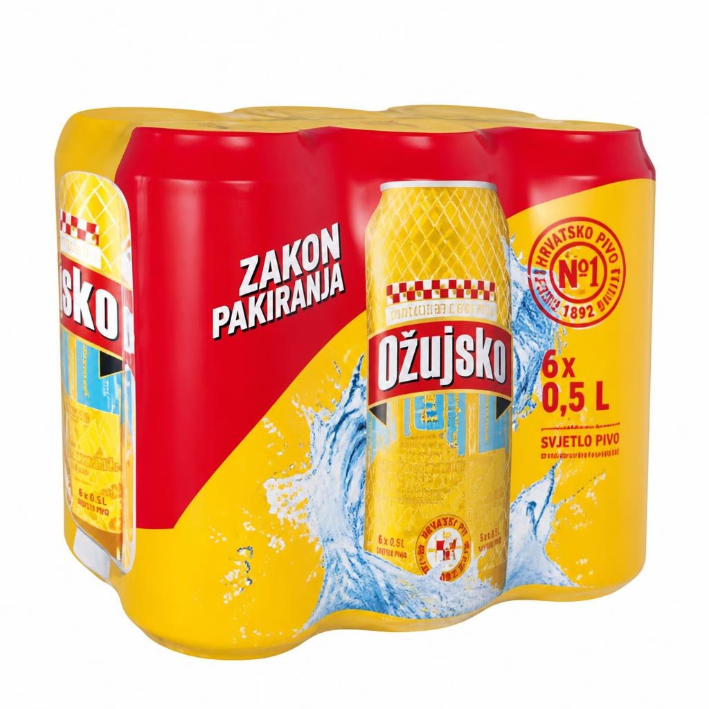 Ožujsko pivo 6x0,5 l Akcija u trgovini Studenac