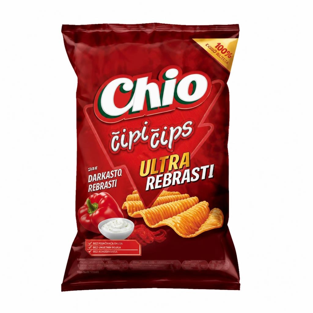 Chio Čipi čips ultra rebrasti 120 g - Akcija u trgovini Lidl