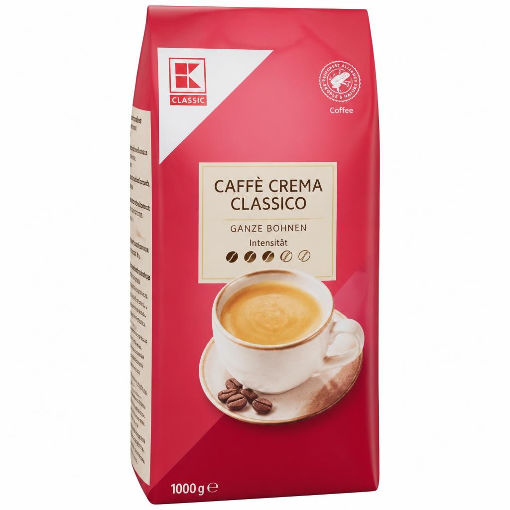 Kava u zrnu Crema Classico 1000 g Akcija u trgovini Kaufland