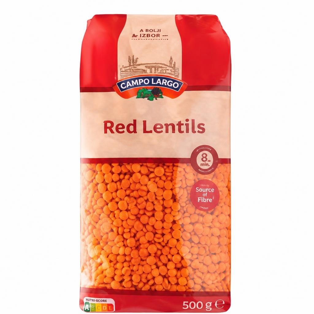 Campo Largo crvena leća 500 g Akcija u trgovini Lidl
