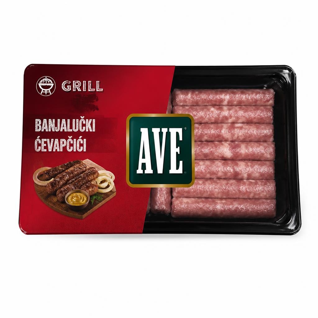 Banjalučki ćevapčići 480 g AVE Akcija u trgovini Spar