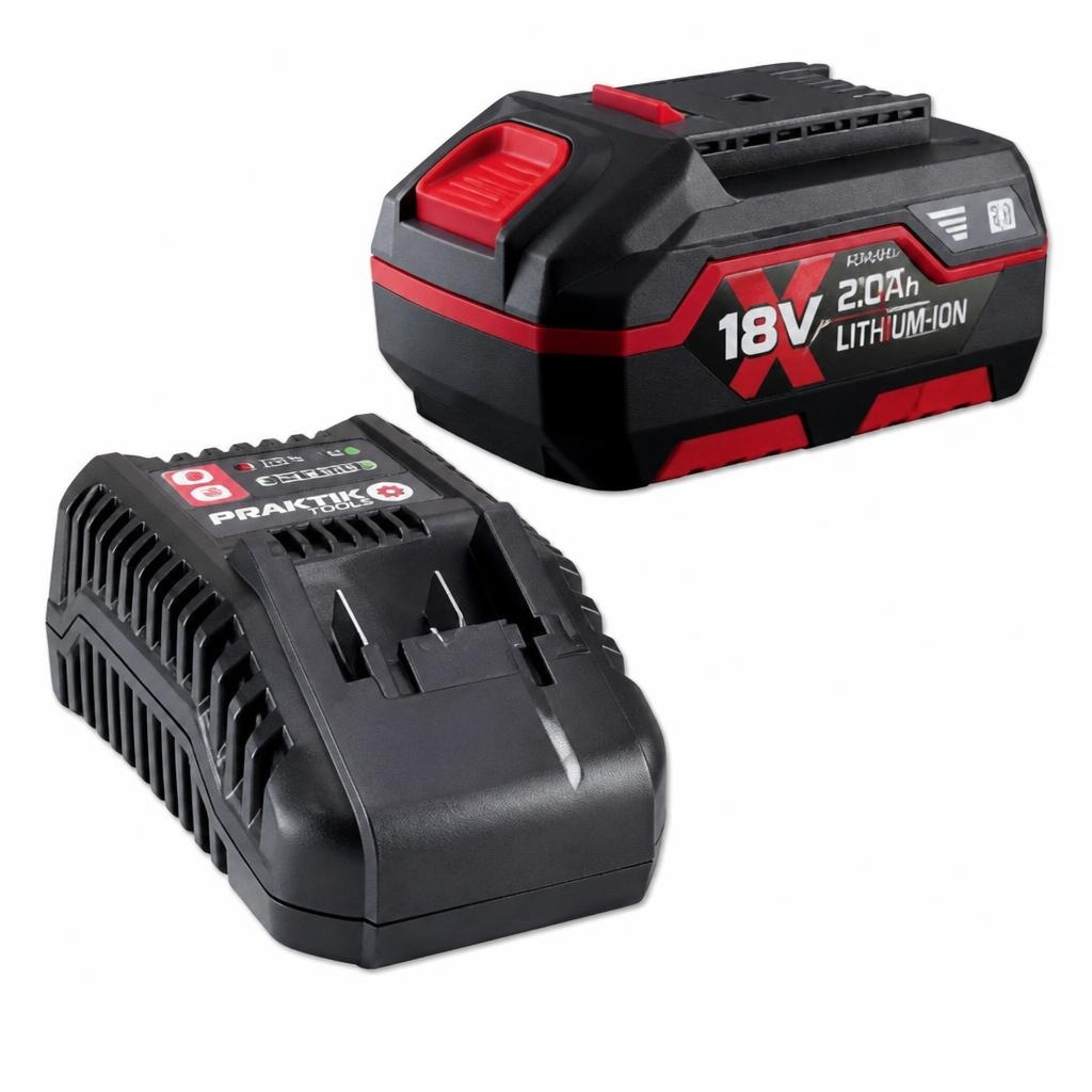 Starter set 18V 2,0Ah PTQ133 PRAKTIK TOOLS Akcija u trgovini Pevex
