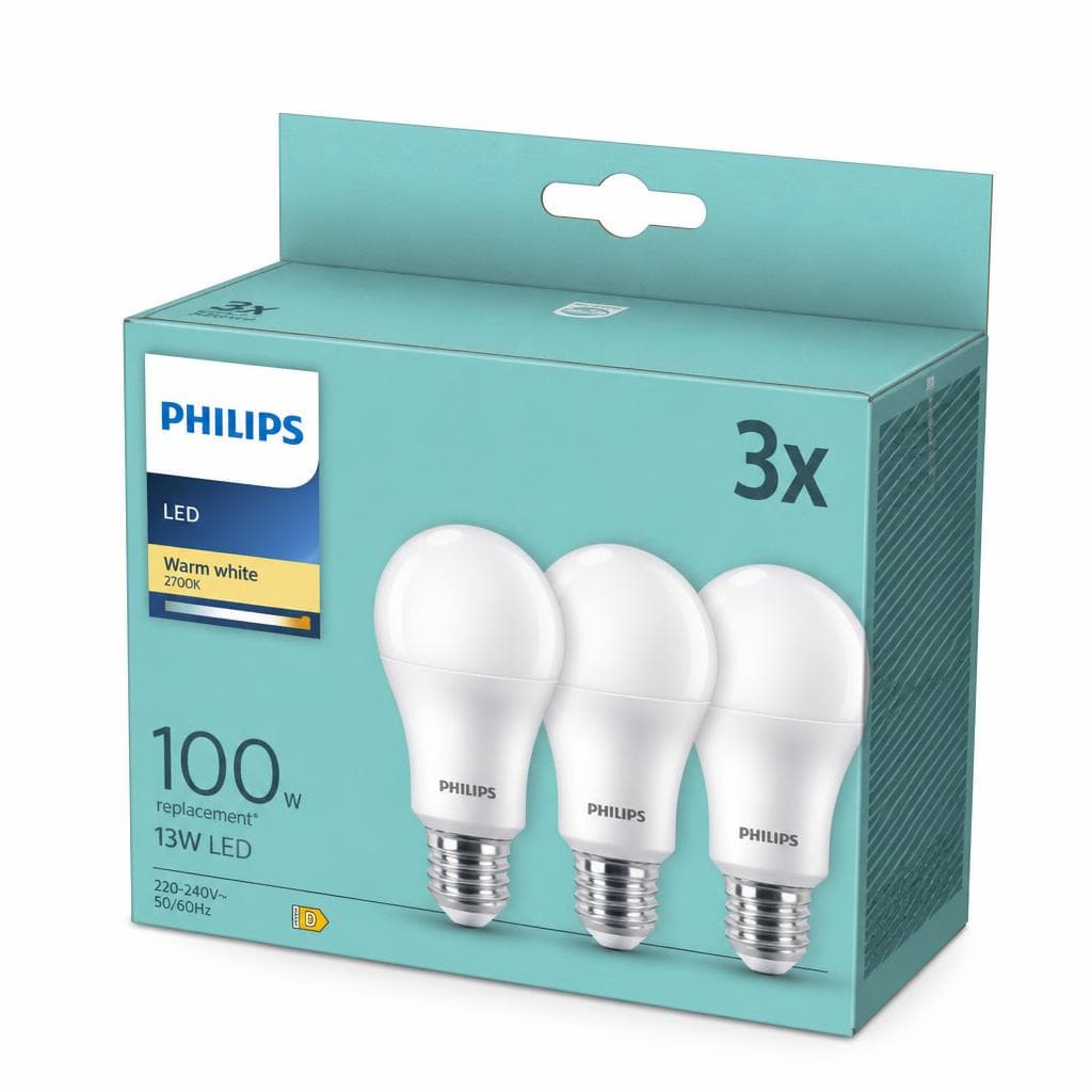 Philips žarulja LED A60 3/1 pak Akcija u trgovini Konzum