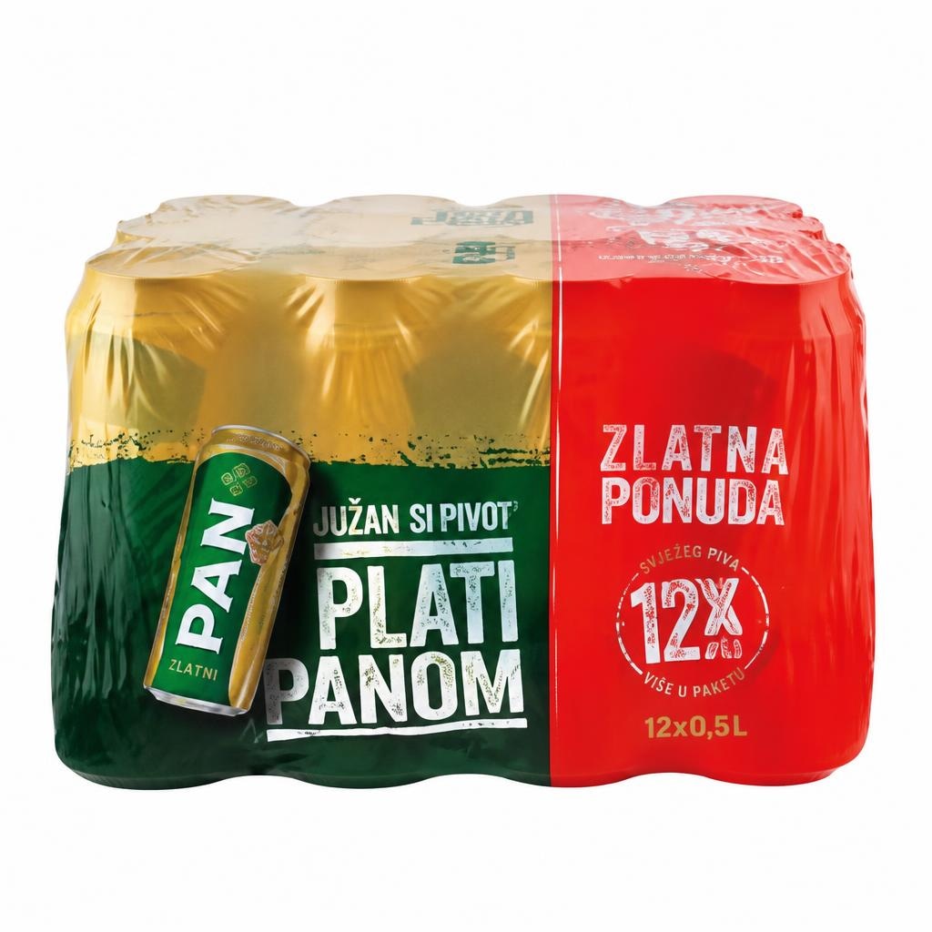 PAN Zlatni 12x0,5 L - Akcija u trgovini Kaufland
