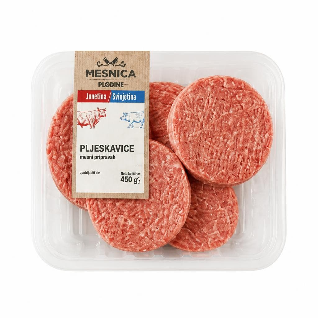MESNICA PLODINE Svježa pljeskavica 450 g Akcija u trgovini Plodine