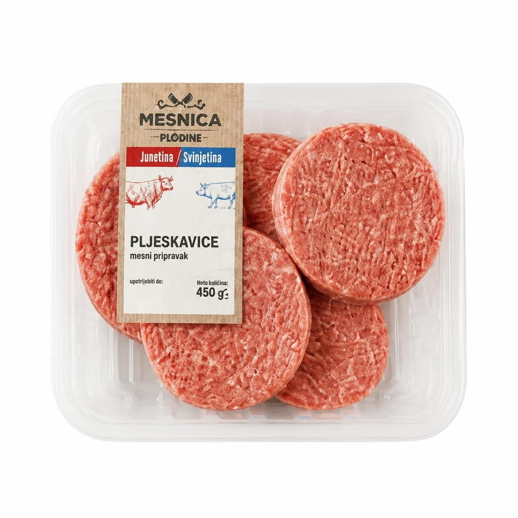 Mesnica Plodine svježa pljeskavica 450 g Akcija u trgovini Plodine