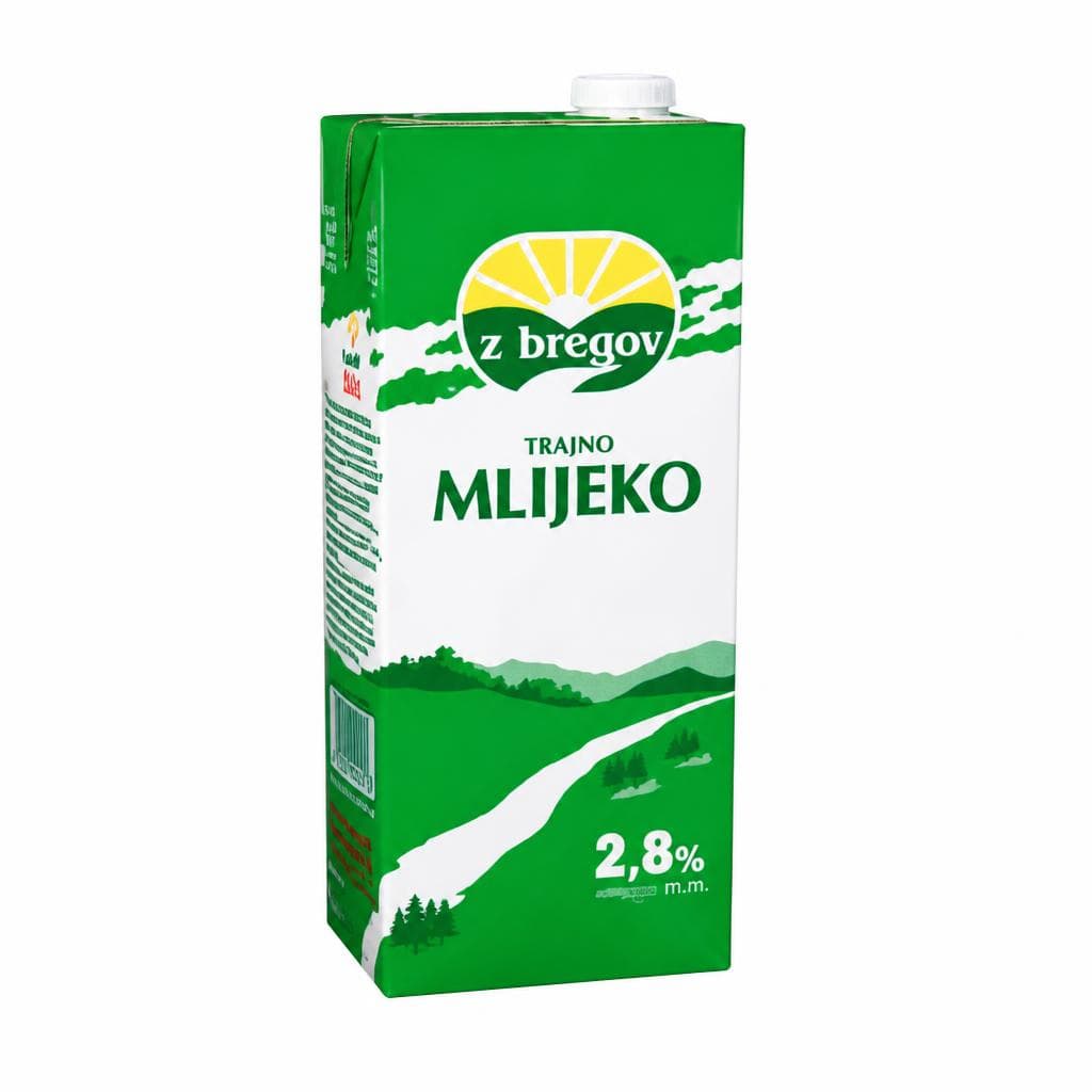 'z bregov trajno mlijeko 2 l Akcija u trgovini KTC