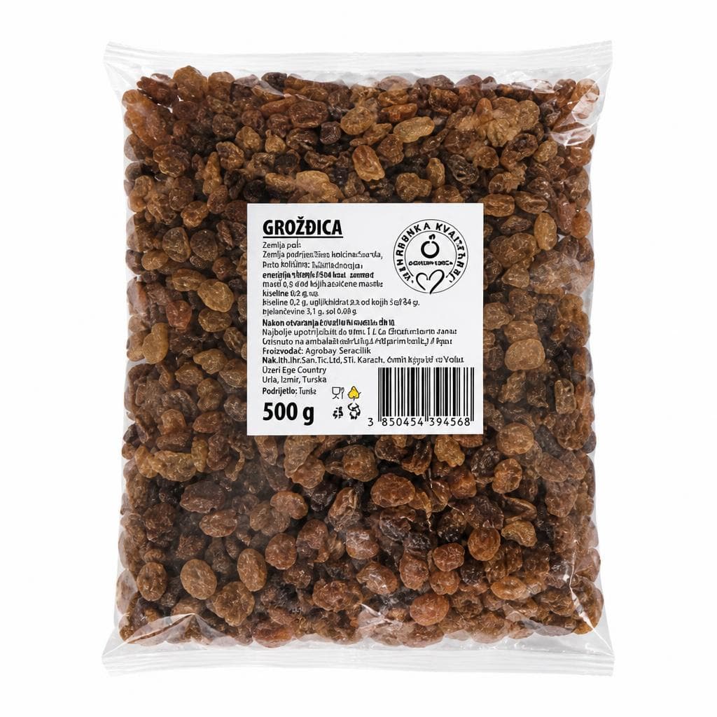 Suhe grožđice 500 g Akcija u trgovini KTC