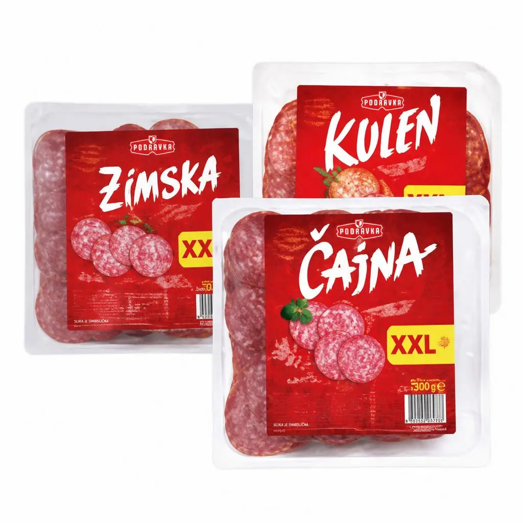 Čajna kobasica narezak XXL 300 g Podravka Akcija u trgovini Interspar