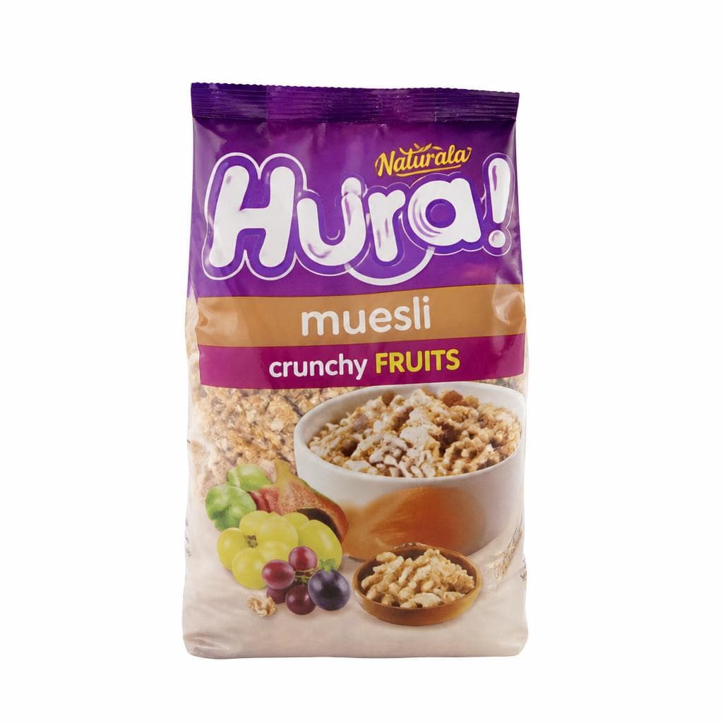 Muesli Hura natura chrunchy fruit 350 g Akcija u trgovini Bakmaz
