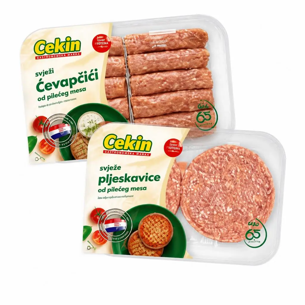 Cekin, Vindija Pileća pljeskavica ili ćevapčići 400 g Akcija u trgovini Tommy