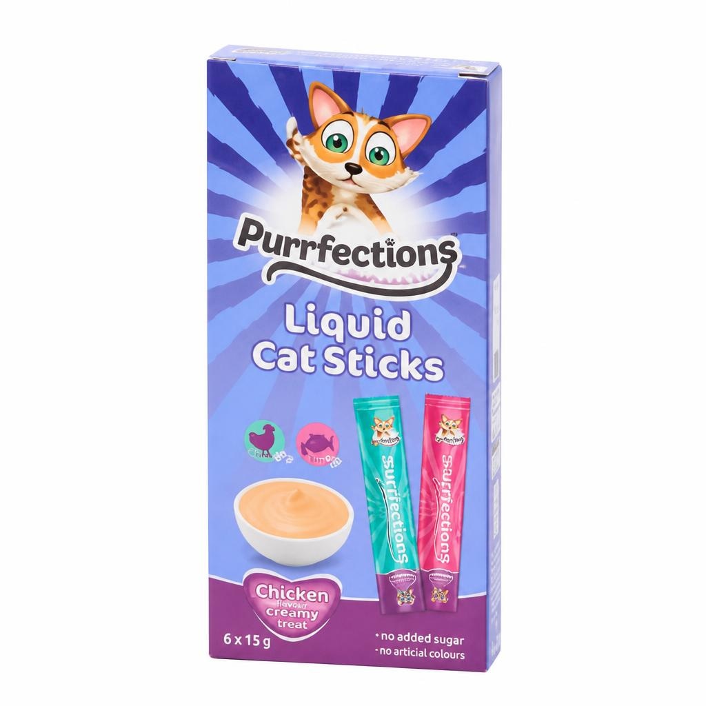 Purrfections tekuće poslastice za mačke 6 x 15 g Akcija u trgovini Action