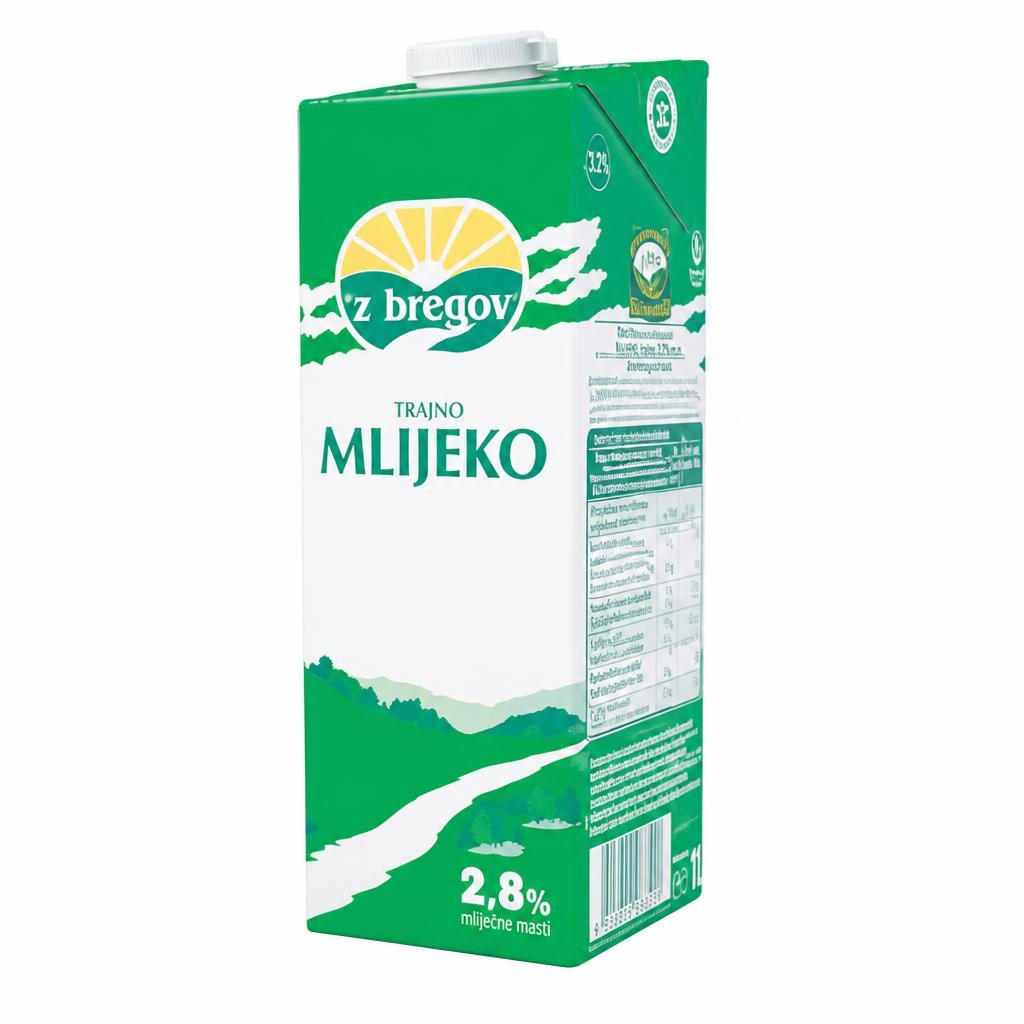 Z bregov trajno mlijeko 1 L Akcija u trgovini KTC