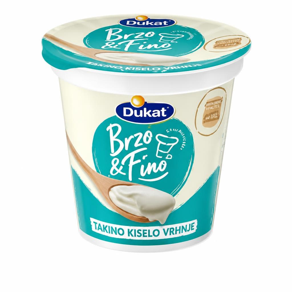 Brzo & Fino kiselo vrhnje bakino 300 g Dukat Akcija u trgovini Tommy