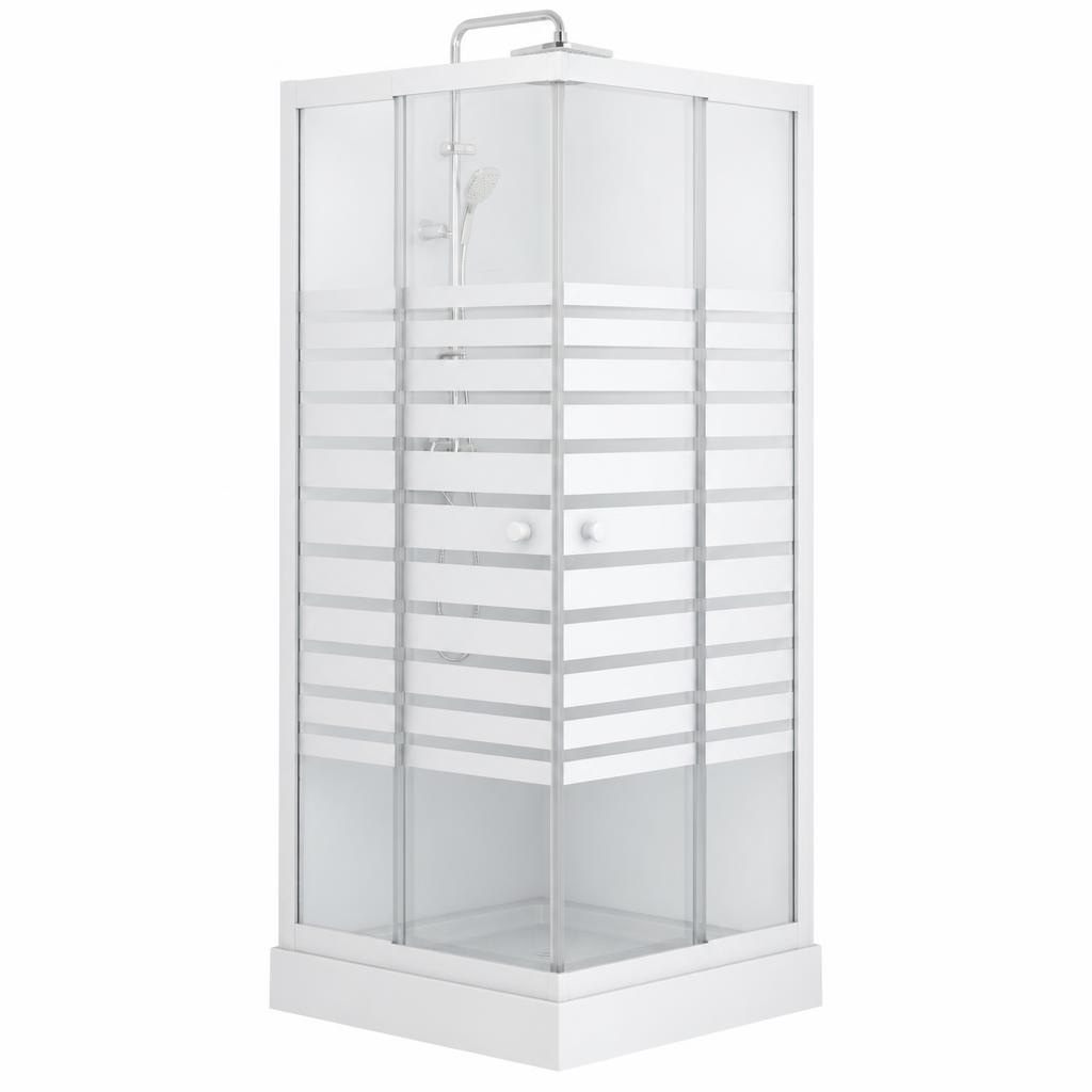 Kvadratna tuš kabina 80 - 90 x 80 - 90 cm, visina 190 cm Akcija u trgovini Bauhaus