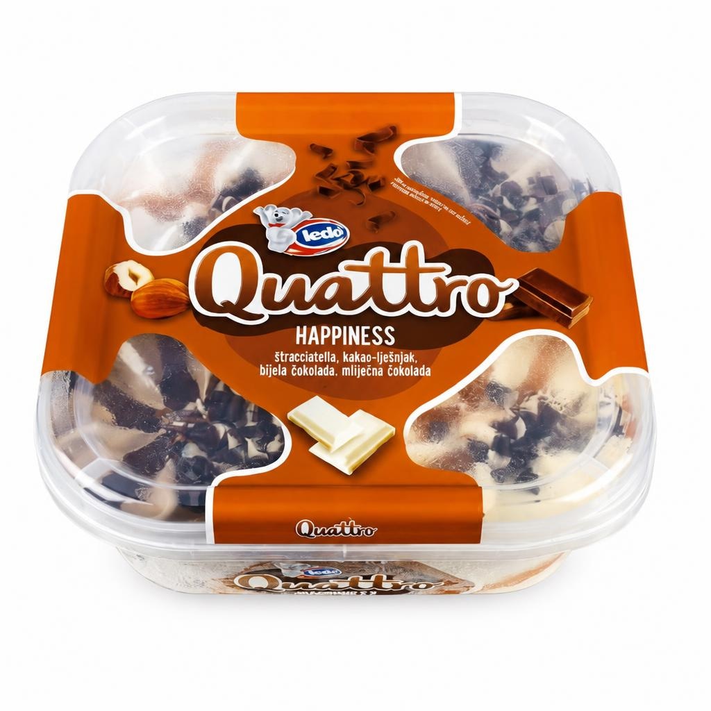 Ledo Quattro Sladoled 1650 ml Akcija u trgovini Kaufland