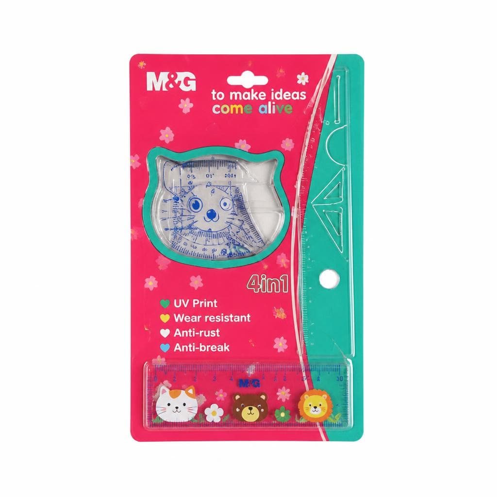 M&G Geometrijski pribor 1 set, 4 kom Akcija u trgovini Tommy