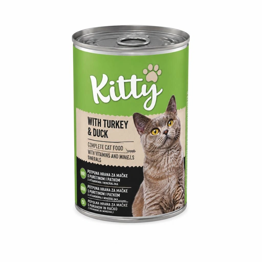 Kitty hrana za mačke 405g Akcija u trgovini Konzum