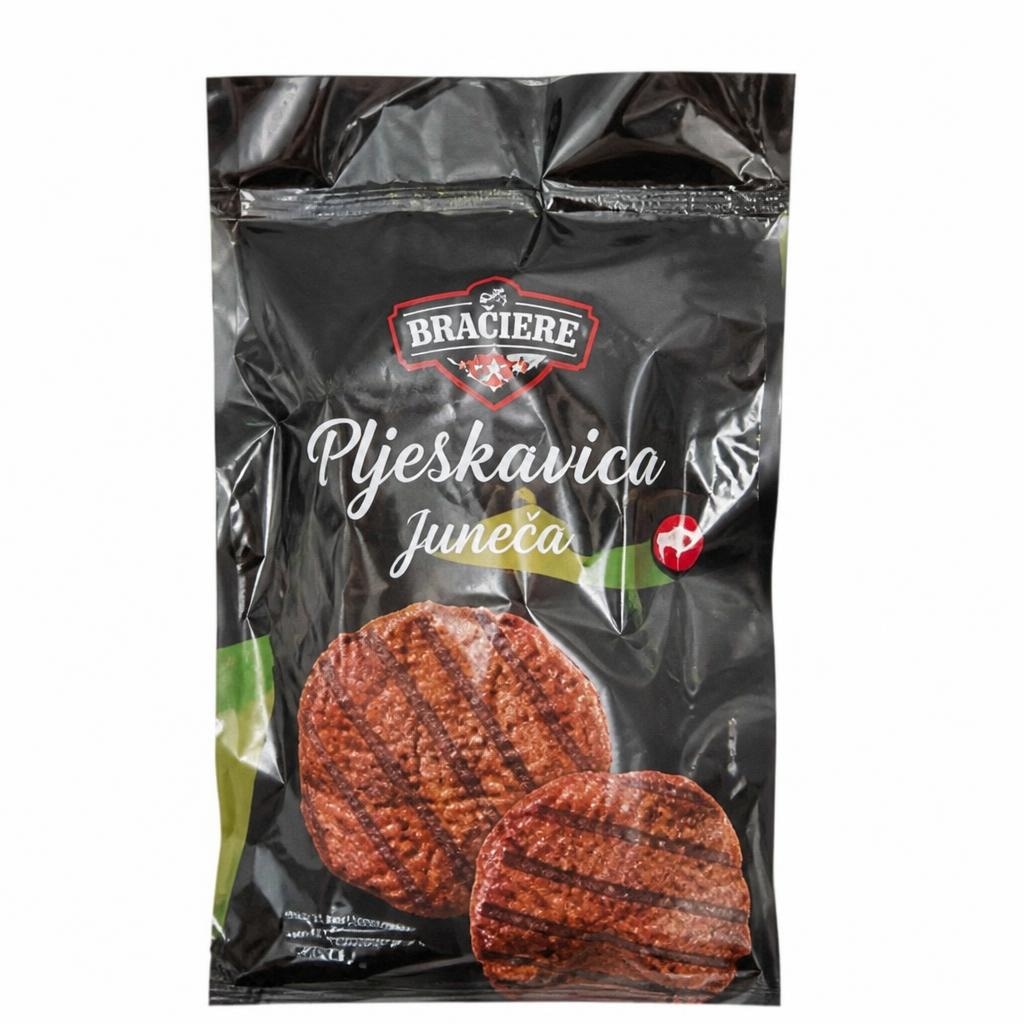 Bračiere pljeskavica juneća 6 kom, 750 g Akcija u trgovini Eurospin