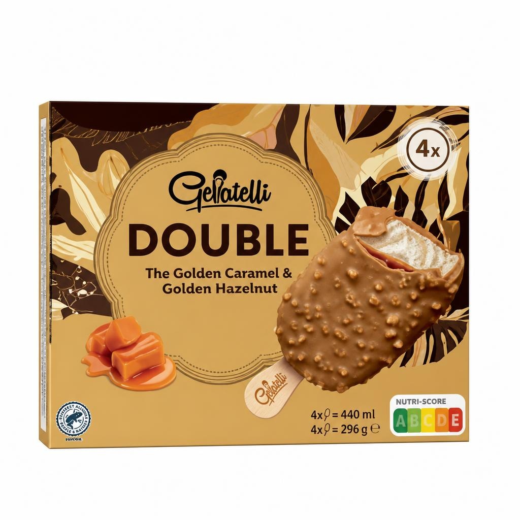 GELATELLI Double sladoled 4x85 ml ili 4x90 ml - Akcija u trgovini Lidl