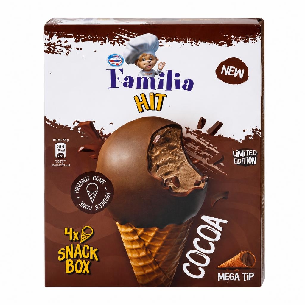 Familia Hit Sladoled 4x85 ml Akcija u trgovini Kaufland