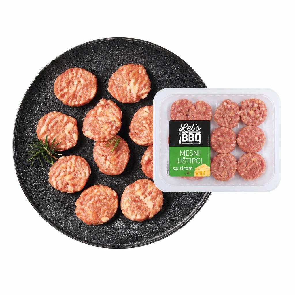 Let's BBQ mesni uštipci sa sirom 400 g Akcija u trgovini Kaufland