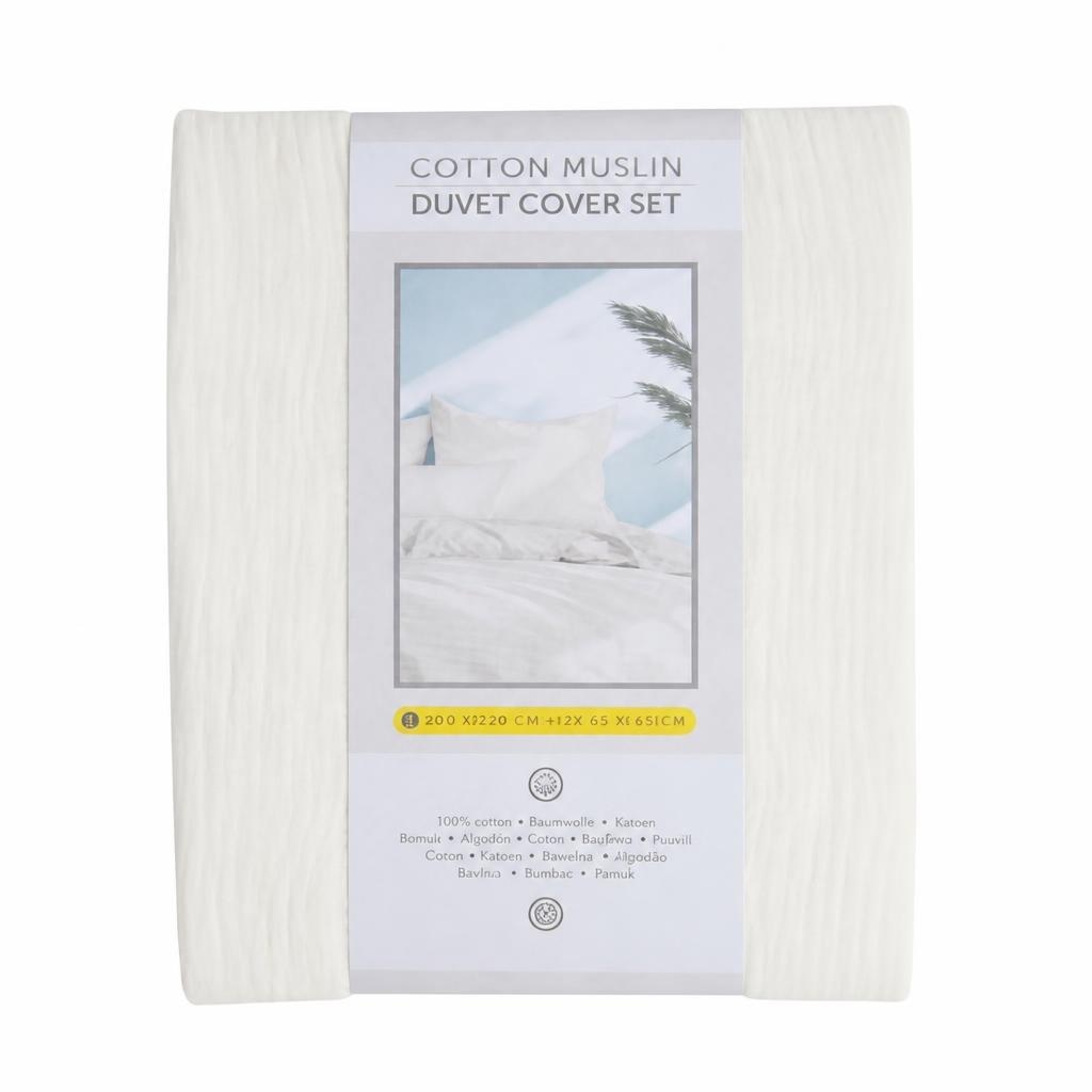 Cotton muslin duvet cover set 200 X 200 CM - Akcija u trgovini Action