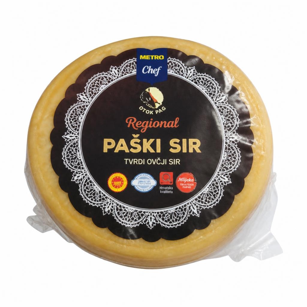 METRO CHEF REGIONAL PAŠKI SIR cca 3 kg Akcija u trgovini Metro