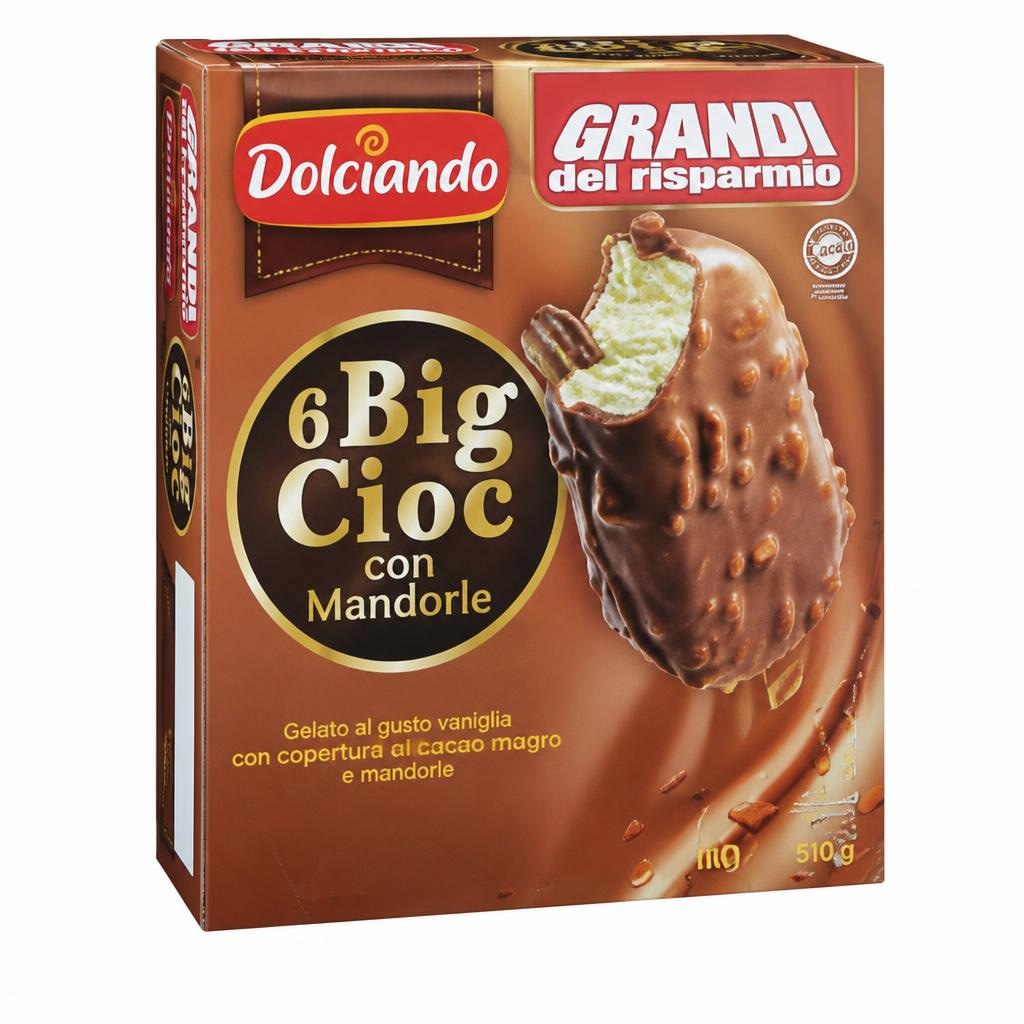 Dolciando 6Big Cioc badem 510 g Akcija u trgovini Eurospin