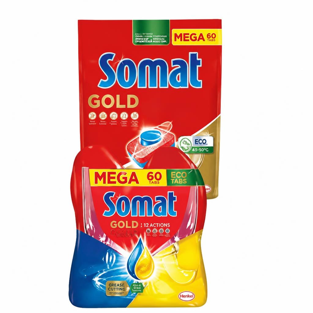 Somat tablete ili gel za perilicu posuđa 42 - 75 kom ili 2 x 540 ml Akcija u trgovini Plodine