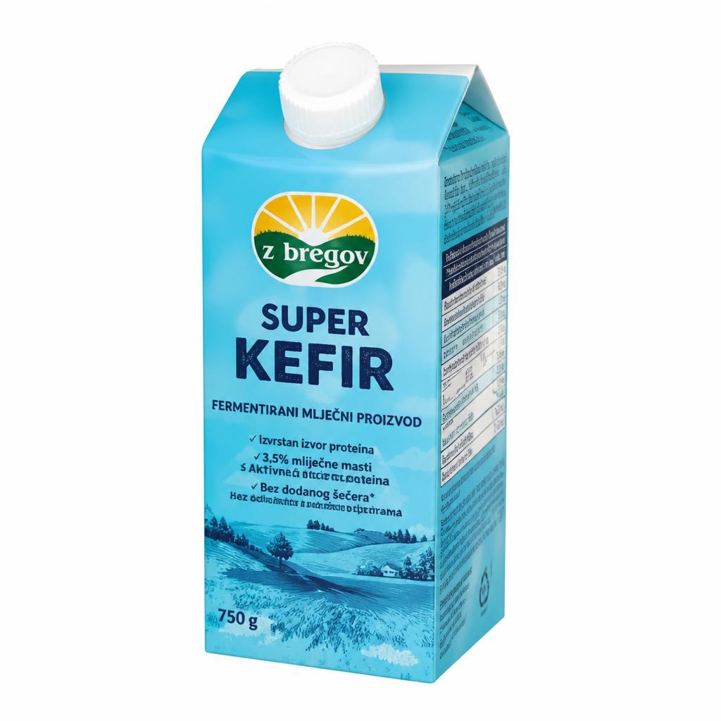 Super kefir 750 g 'z bregov - Akcija u trgovini Bakmaz