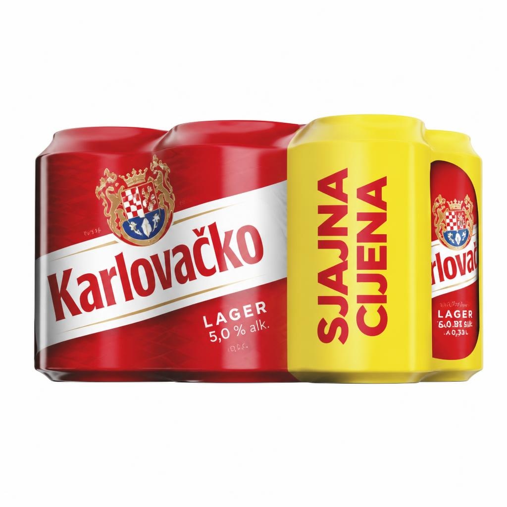 Karlovačko pivo 6x0,33 l Akcija u trgovini Konzum
