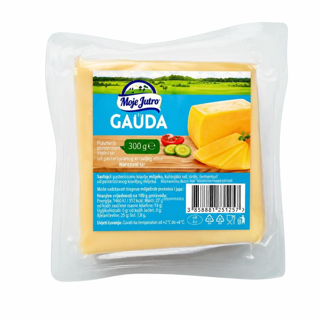 Moje Jutro sir Gauda 300 g Akcija u trgovini Studenac