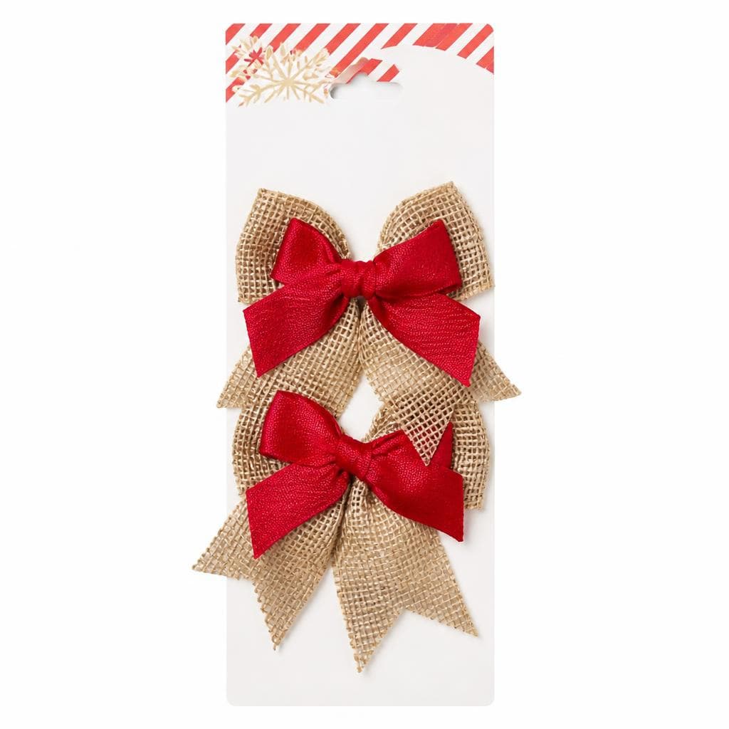 Mašna od jute 9,5x8 cm Akcija u trgovini Tedi