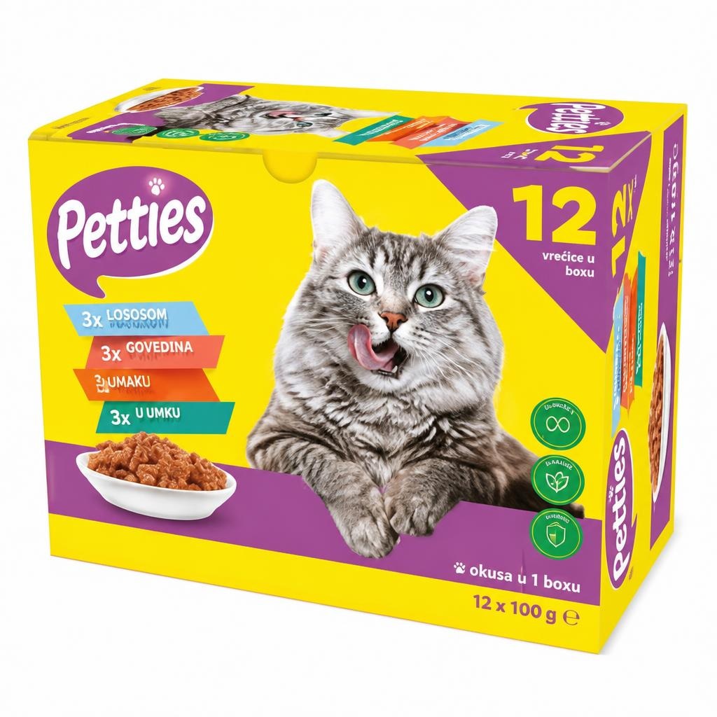 Petties Hrana za mačke 12x 100g - Akcija u trgovini Plodine