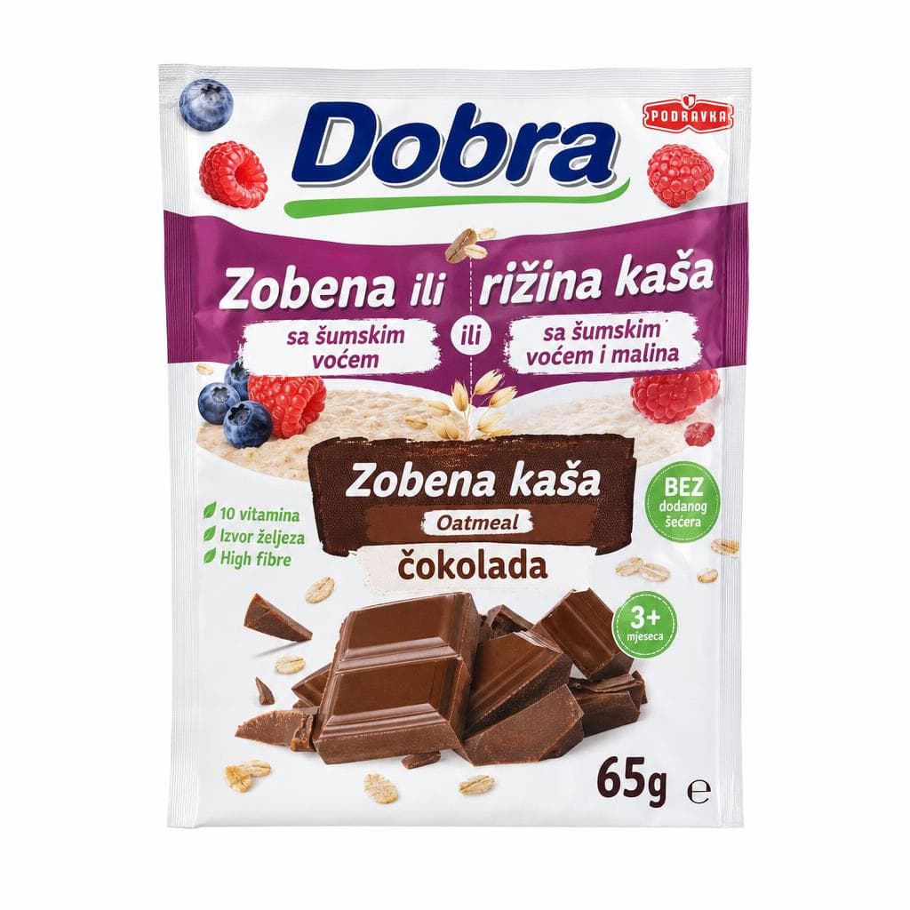 Dobra zobena kaša 65 g Akcija u trgovini Plodine