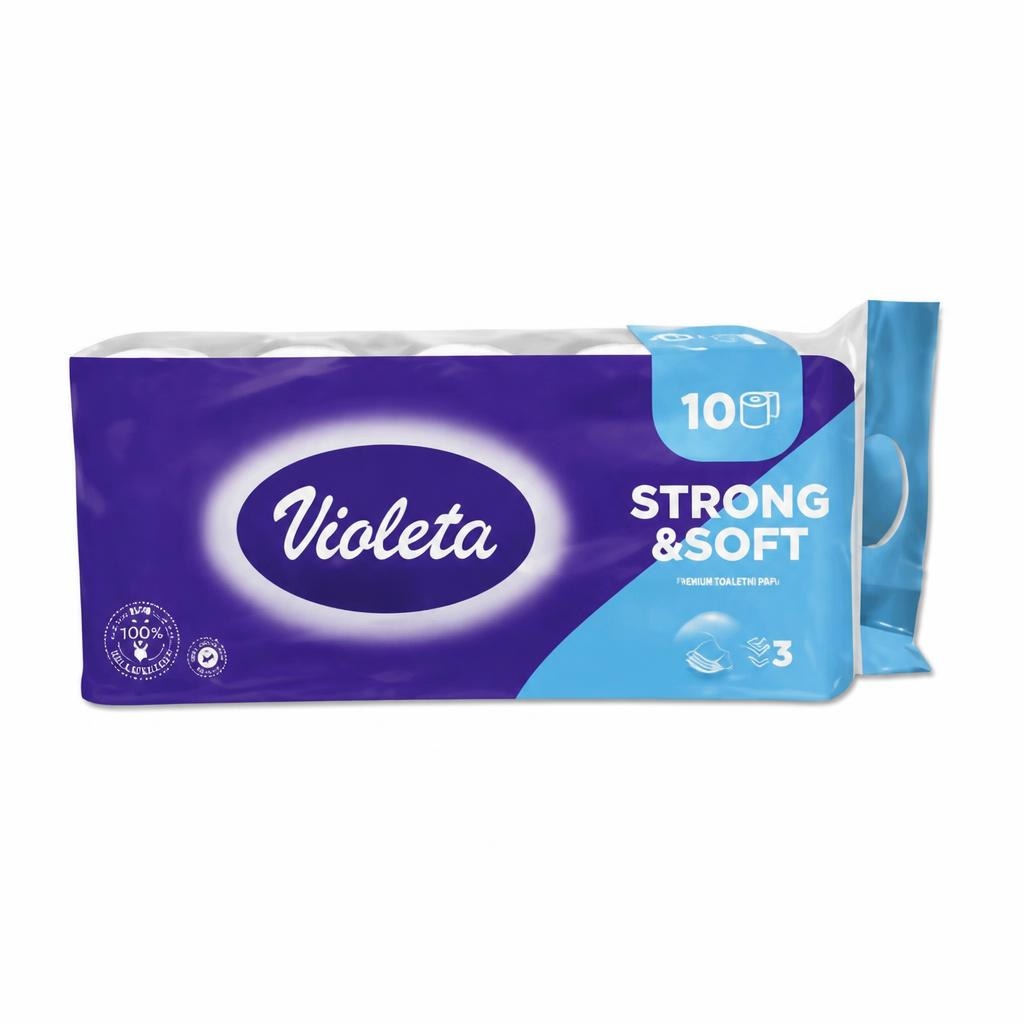 Violeta Toaletni papir 10 rola - Akcija u trgovini Studenac