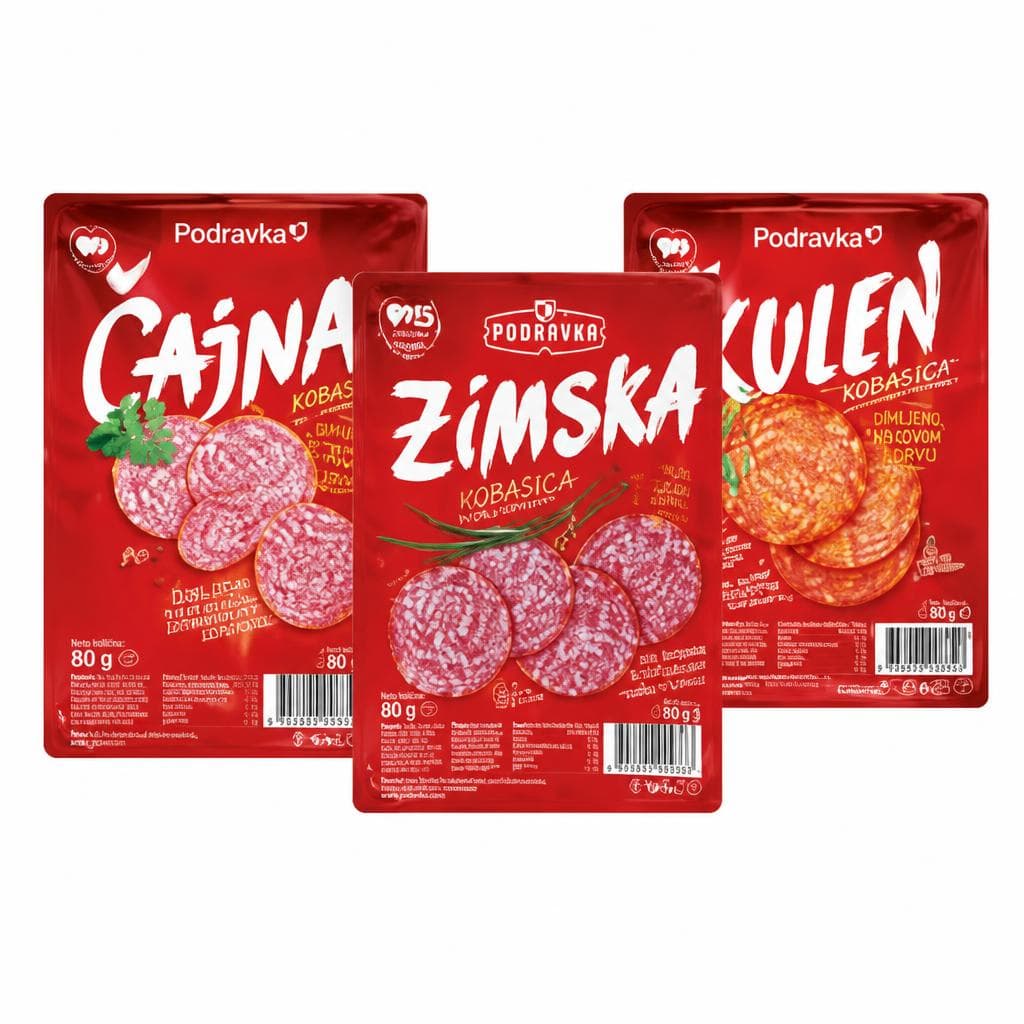 Asortiman narezaka Podravka Akcija u trgovini Ribola