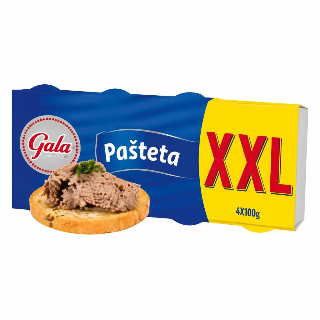 Gavrilović pašteta Gala XXL 4 x 100 g Akcija u trgovini Boso