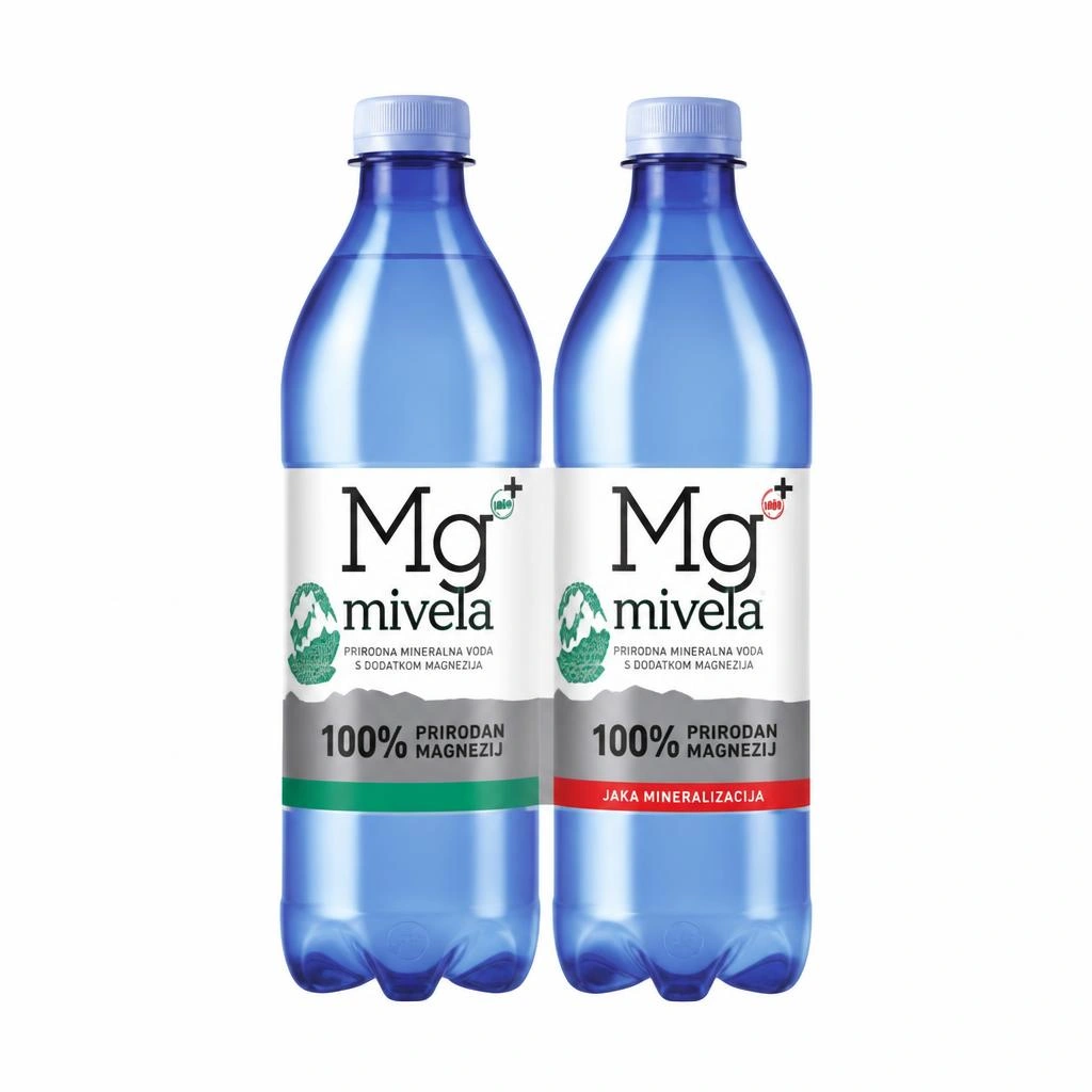 Mivela MG+ Mineralna voda s dodatkom magnezija 0,5 l Akcija u trgovini Ribola